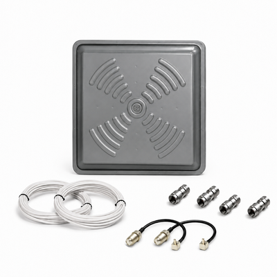 Панельная 3G/4G LTE антенна ENERGY MIMO 2&times;24 дБ 1700&ndash;2700 МГц с кабелем и переходниками 6880 фото