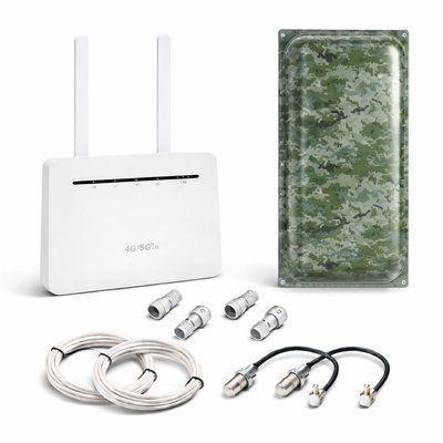 4G комплект роутер ANTENITI B535-NA+ панельная MIMO антенна  MarketNet Maxi милитари 22 дБ 6795 фото